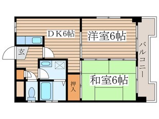 ハイツ山崎の物件間取画像